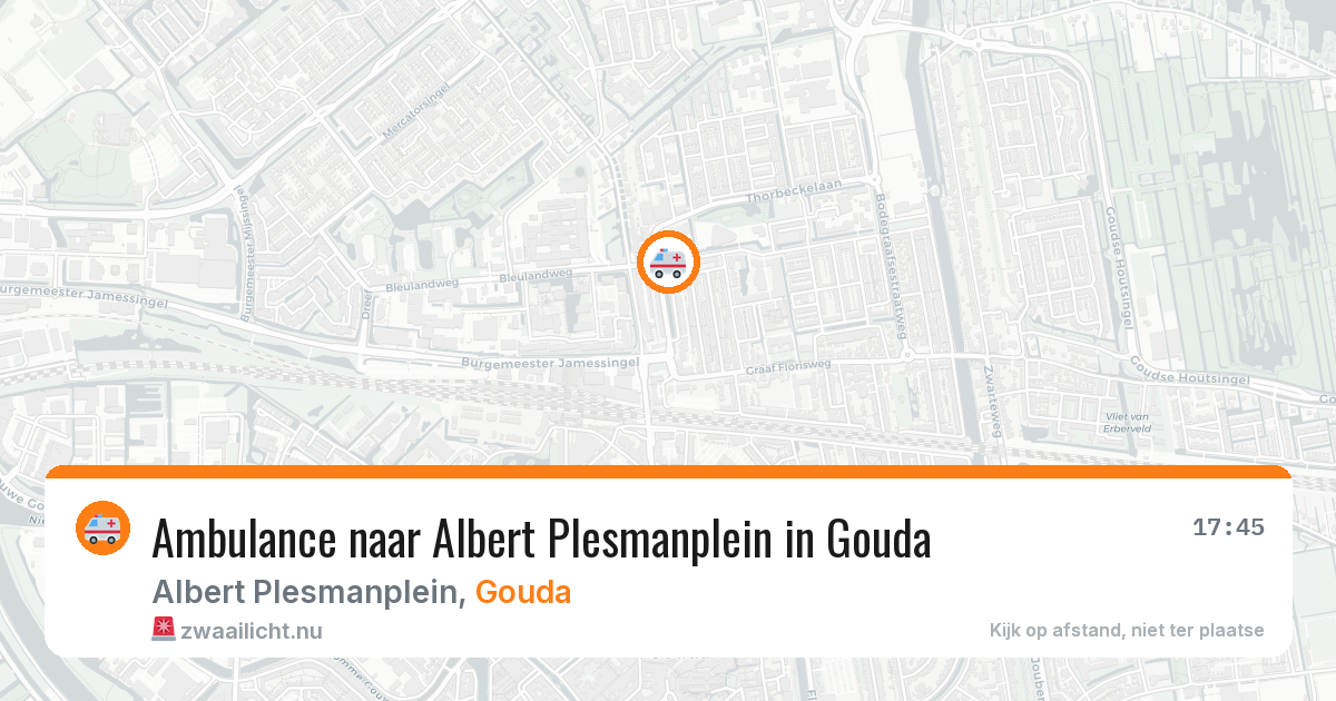 Ambulance naar Albert Plesmanplein in Gouda — 5 jun 2026