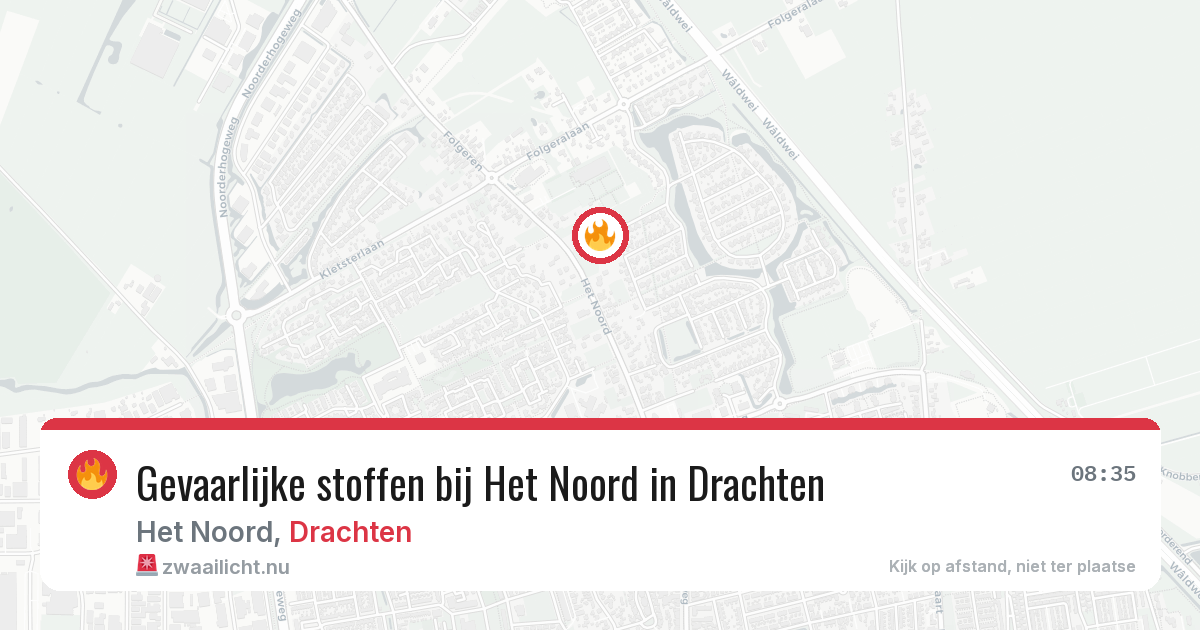 Gevaarlijke stoffen bij Het Noord in Drachten — 4 mei 2026