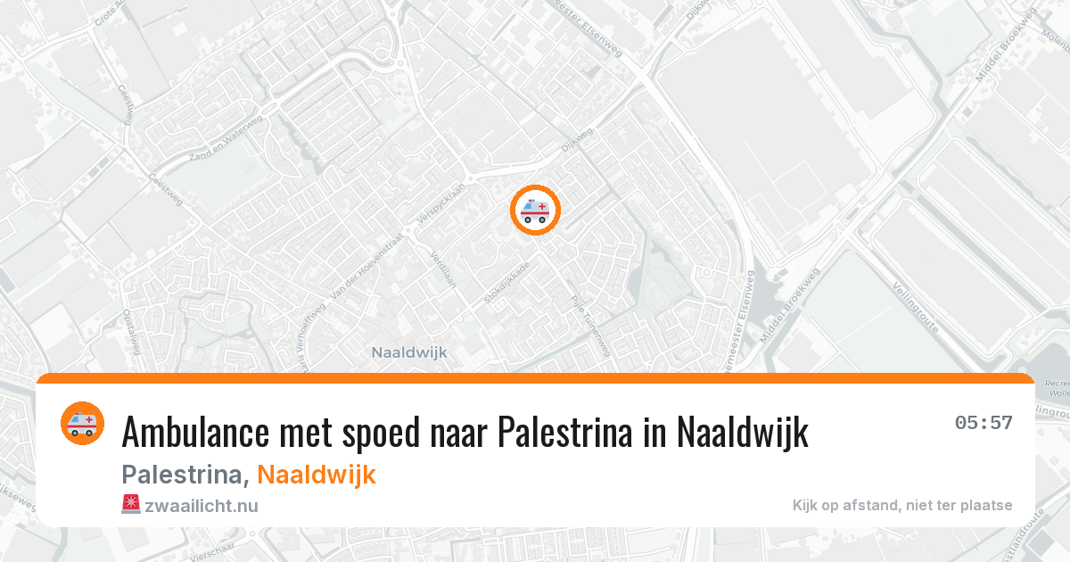 Ambulance met spoed naar Palestrina in Naaldwijk — 20 jul 2026