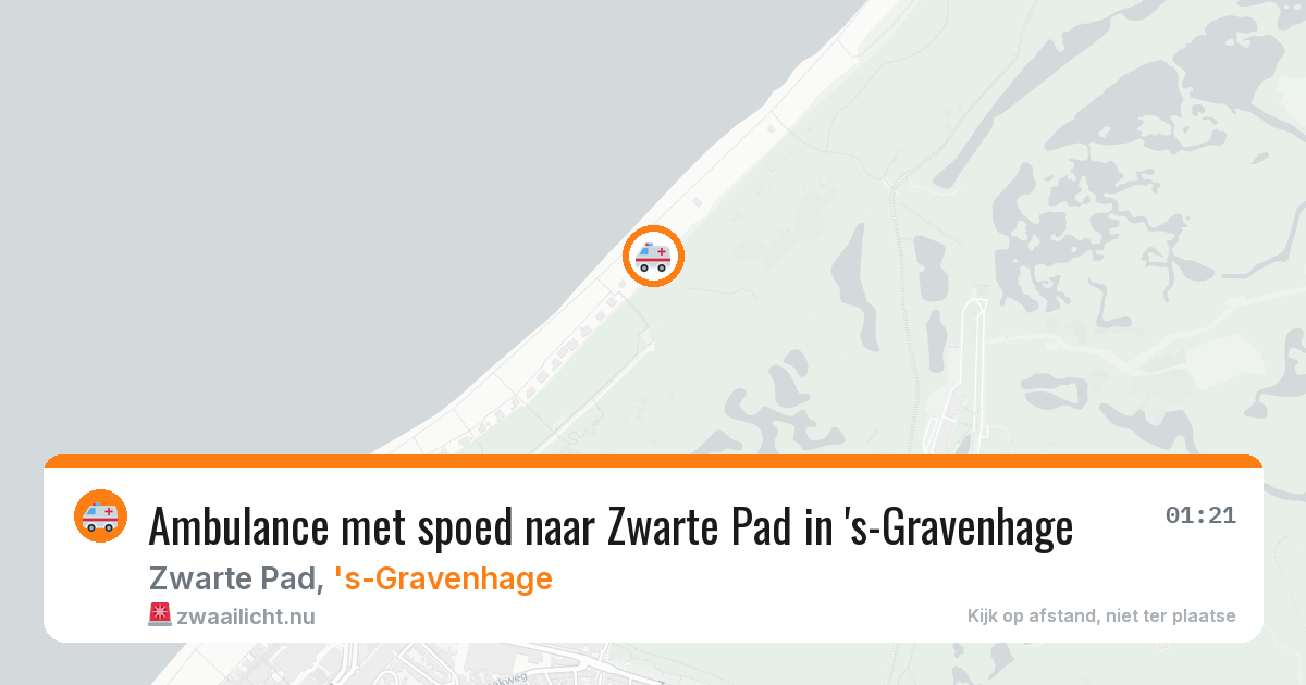 Ambulance met spoed naar Zwarte Pad in 's-Gravenhage — 30 mei 2026