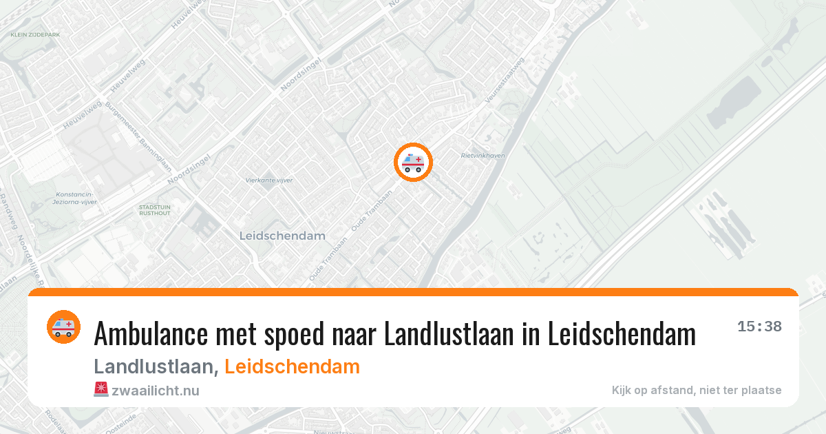 Ambulance met spoed naar Landlustlaan in Leidschendam — 3 mei 2026