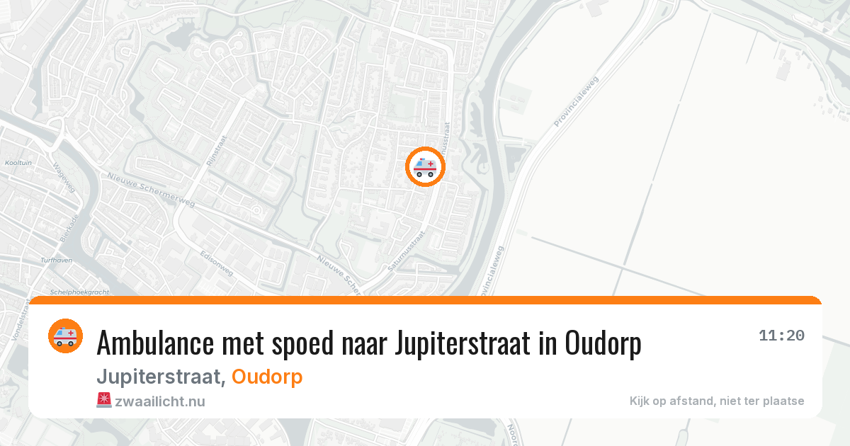 Ambulance met spoed naar Jupiterstraat in Oudorp — 15 jul 2026