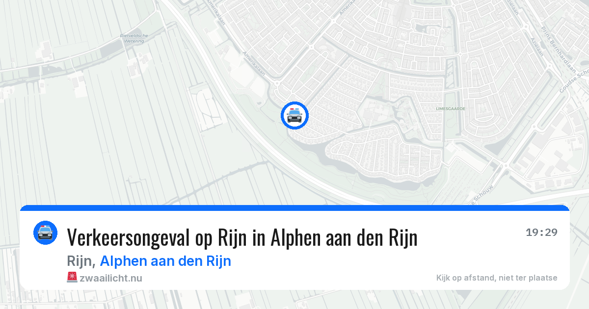 Verkeersongeval op Rijn in Alphen aan den Rijn — 27 mrt 2026