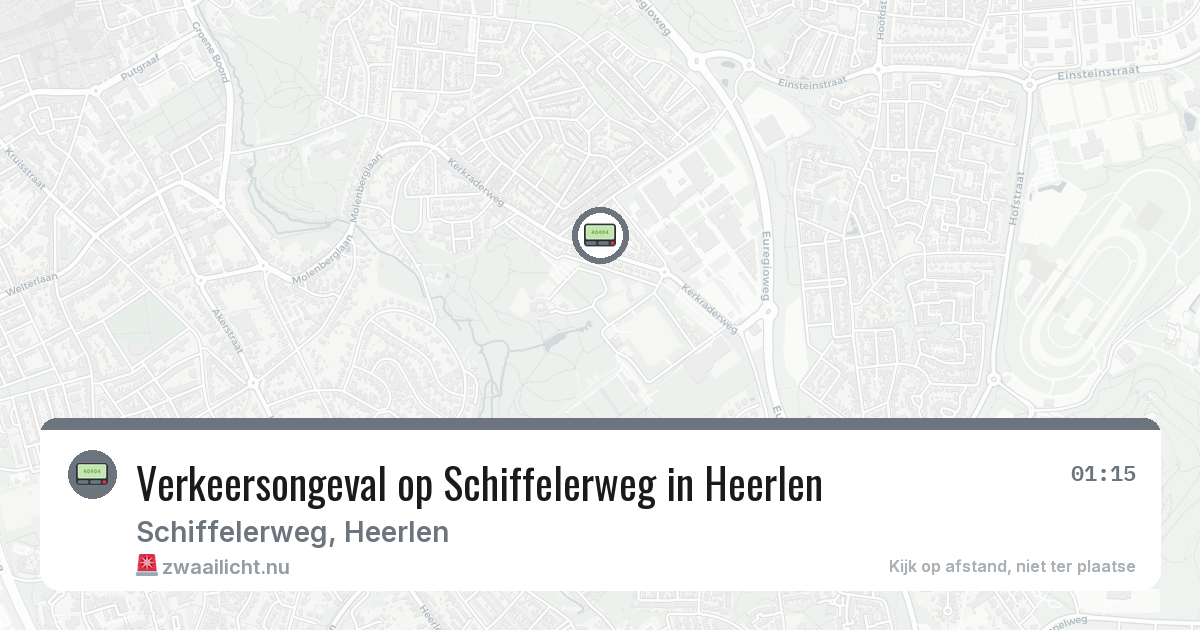 Verkeersongeval op Schiffelerweg in Heerlen — 18 jul 2026
