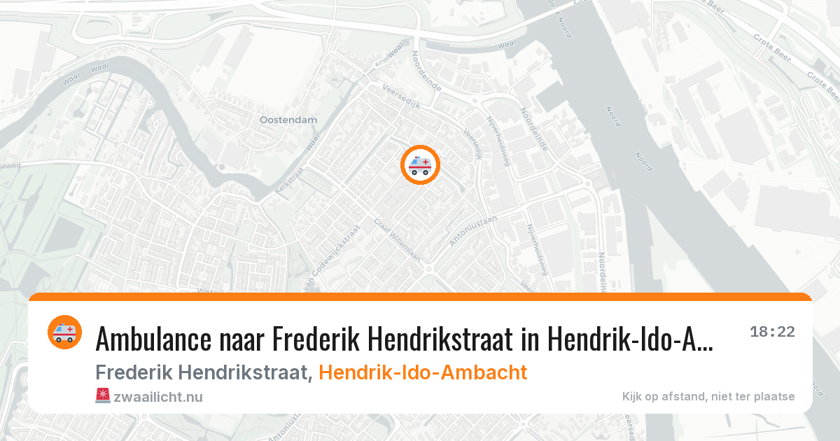 Ambulance naar Frederik Hendrikstraat in Hendrik-Ido-Ambacht — 30 mrt 2026