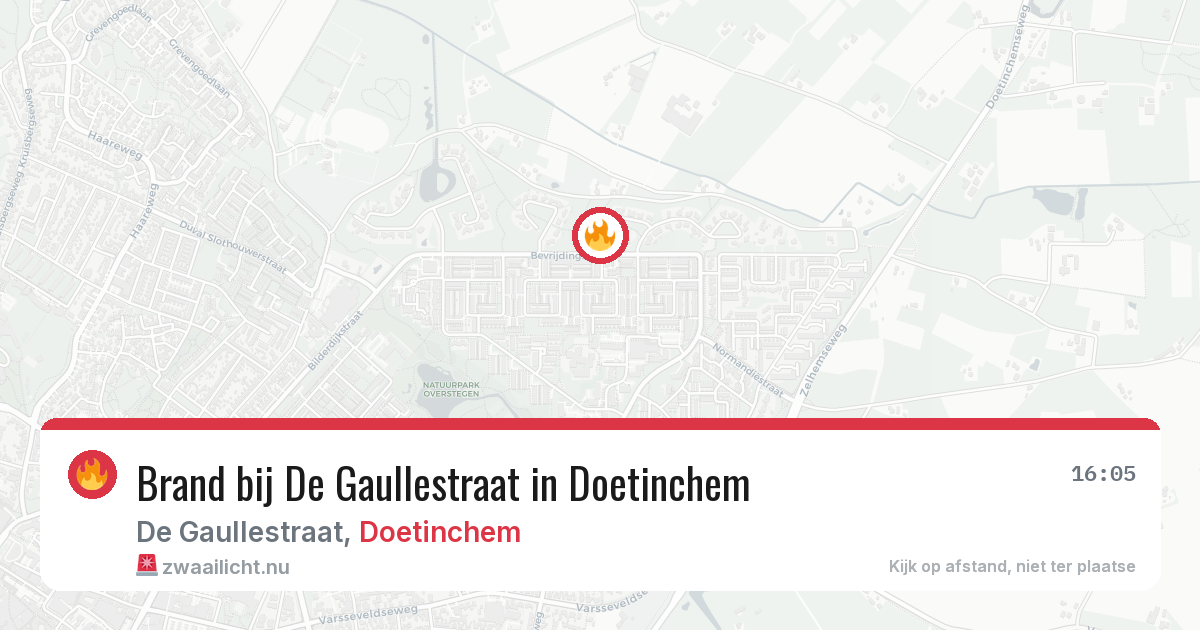 Brand bij De Gaullestraat in Doetinchem — 14 jul 2026