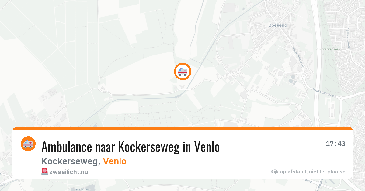 Ambulance naar Kockerseweg in Venlo — 3 jul 2026