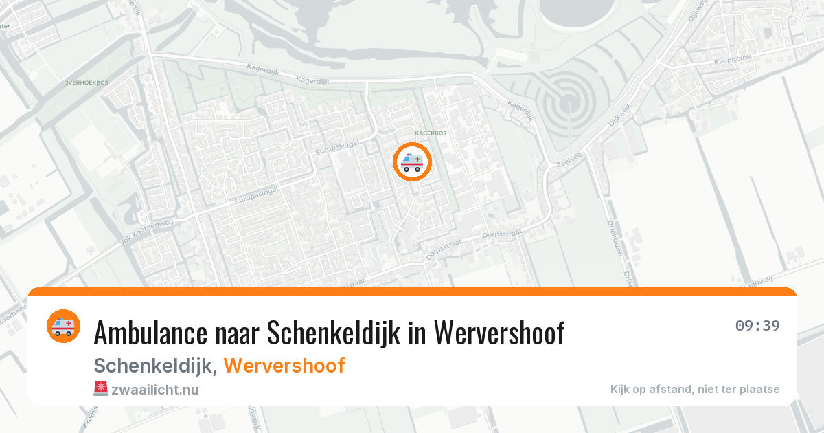Ambulance naar Schenkeldijk in Wervershoof — 5 jul 2026