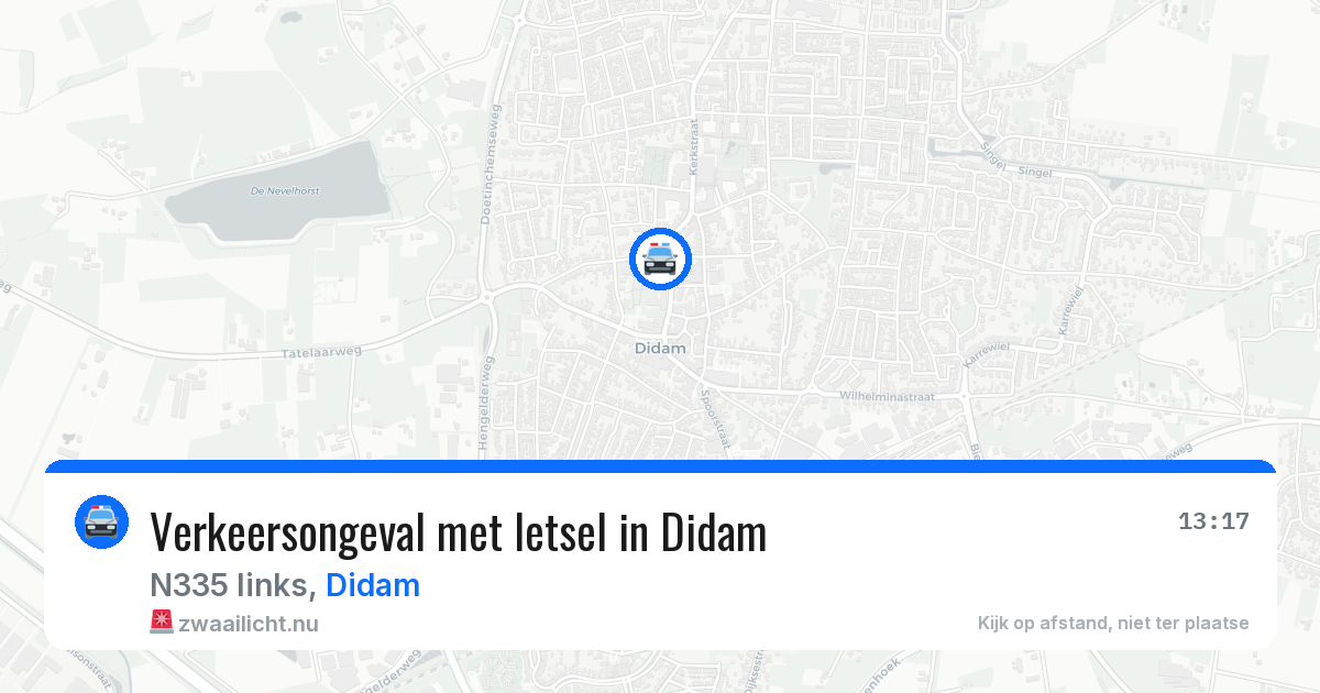 Verkeersongeval met letsel in Didam — 23 jul 2026