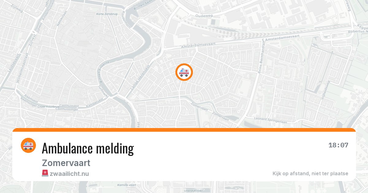 Ambulance melding — 5 mei 2026