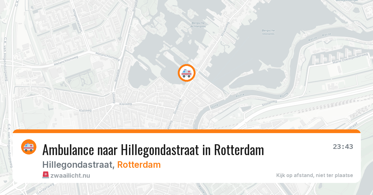 Ambulance naar Hillegondastraat in Rotterdam — 24 jul 2026