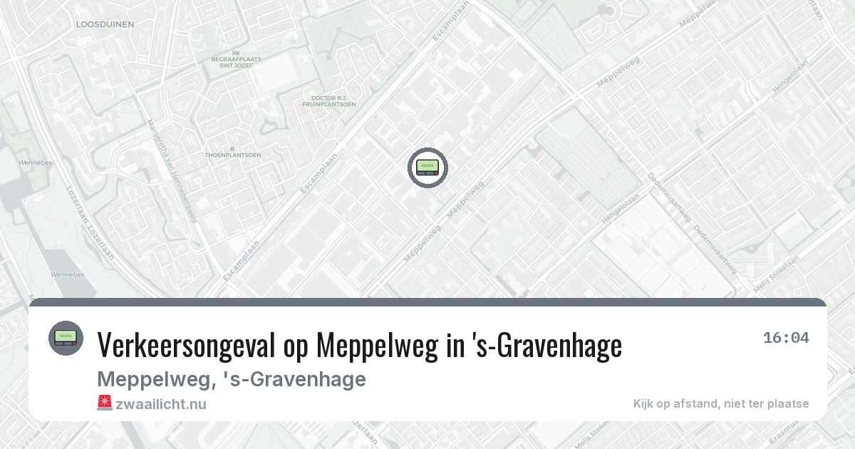 Verkeersongeval op Meppelweg in 's-Gravenhage — 26 feb 2026