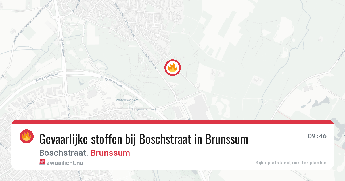 Gevaarlijke stoffen bij Boschstraat in Brunssum — 18 mrt 2026