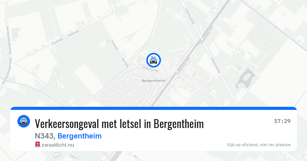 Verkeersongeval met letsel in Bergentheim — 20 mei 2026