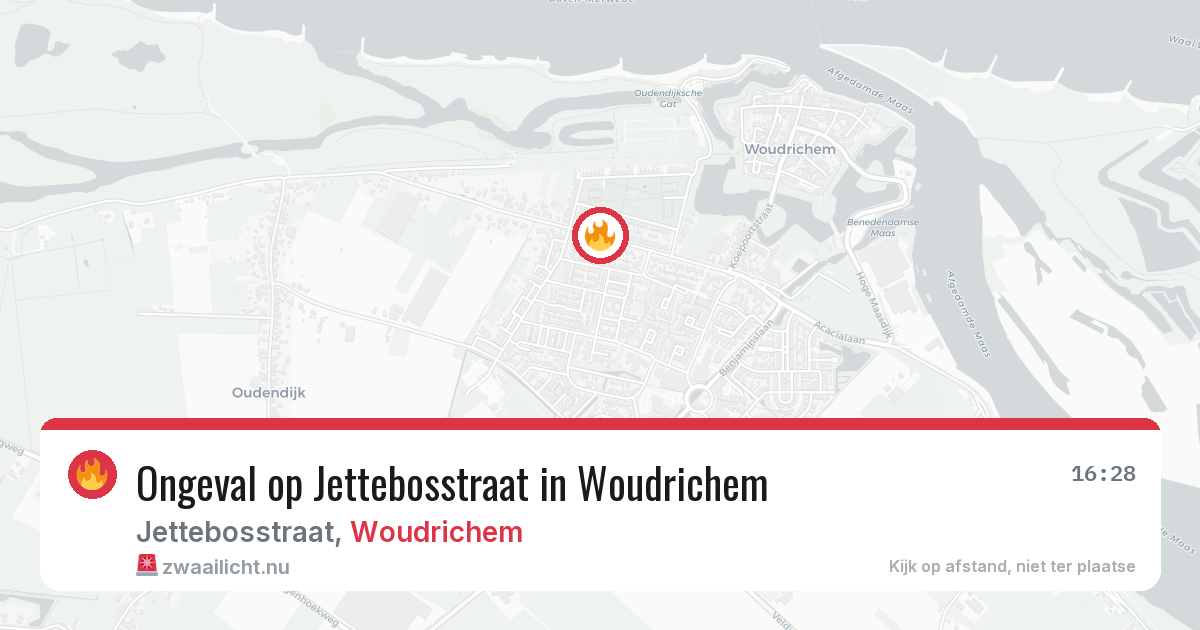 Ongeval op Jettebosstraat in Woudrichem — 25 mei 2026