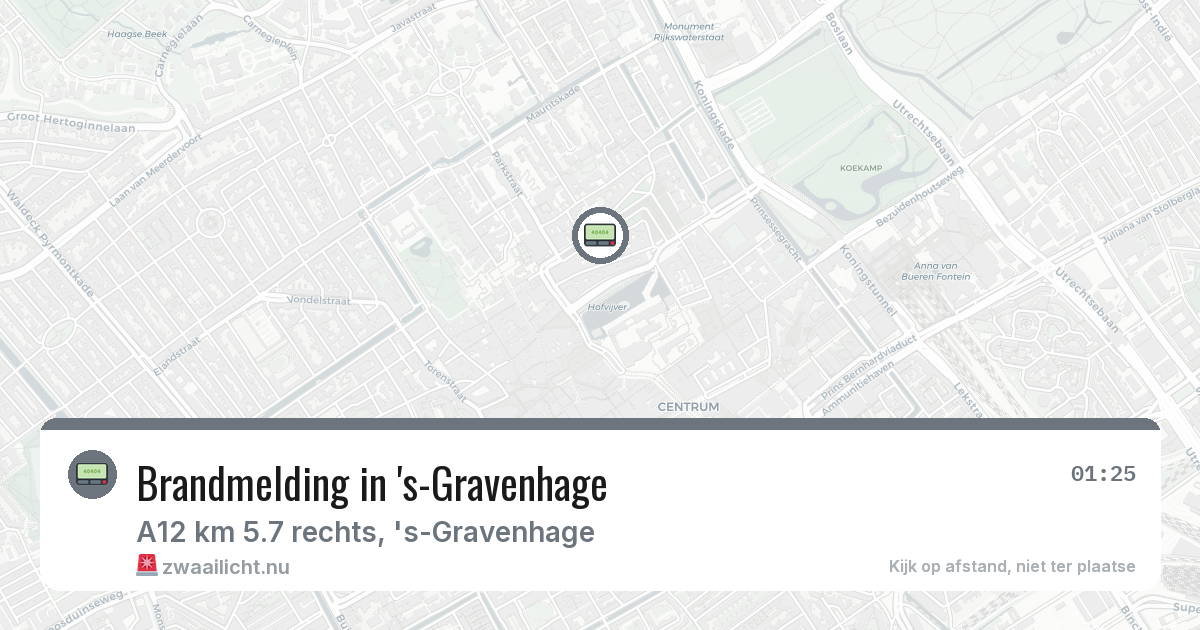 Brandmelding in 's-Gravenhage — 1 feb 2026