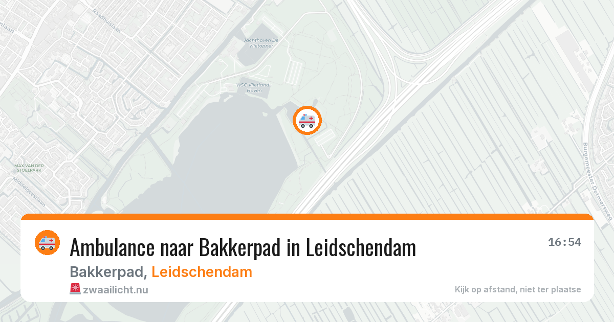 Ambulance naar Bakkerpad in Leidschendam — 13 jul 2026