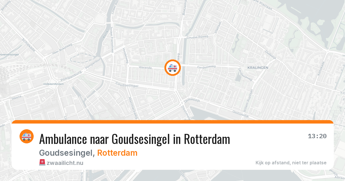 Ambulance naar Goudsesingel in Rotterdam — 15 jul 2026