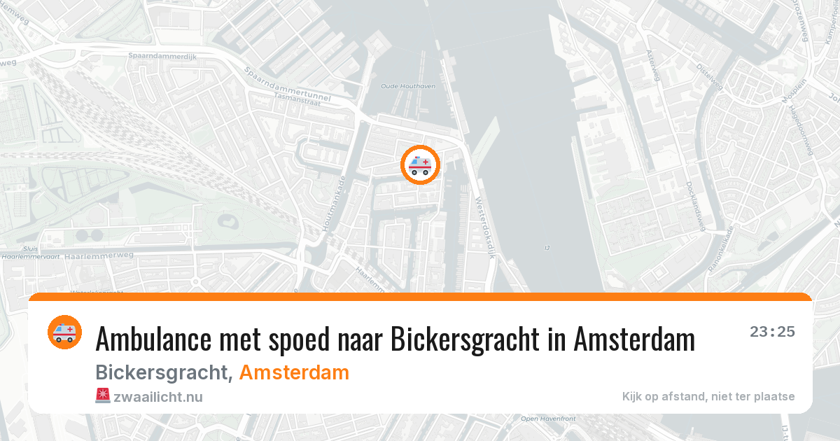 Ambulance met spoed naar Bickersgracht in Amsterdam — 13 mei 2026
