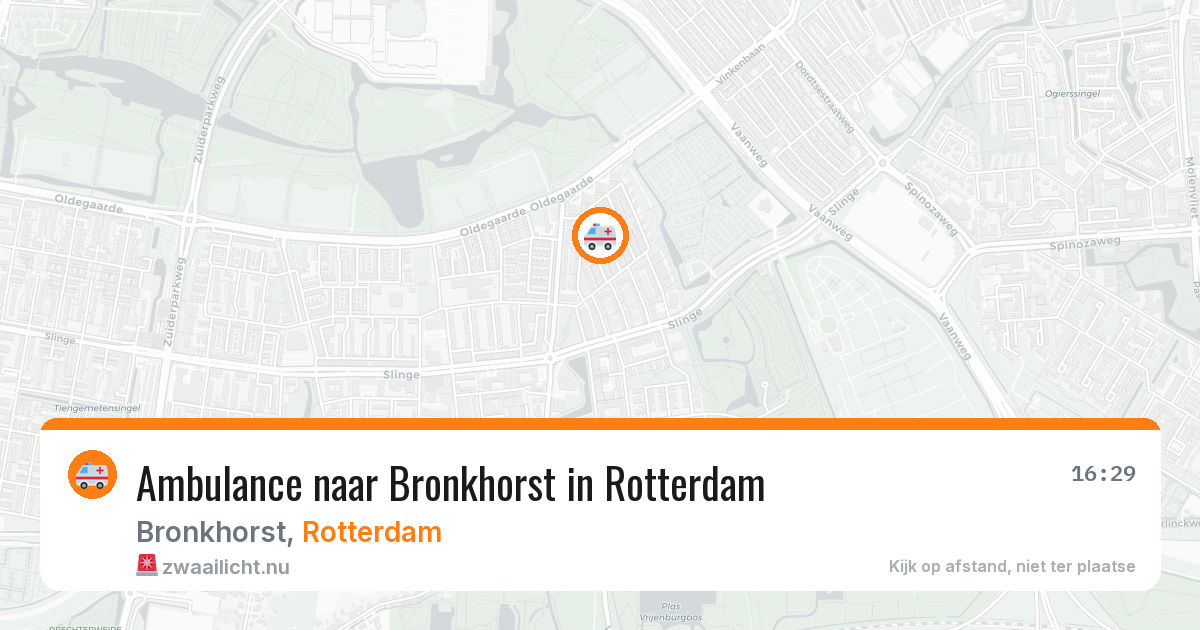 Ambulance naar Bronkhorst in Rotterdam — 19 jan 2026