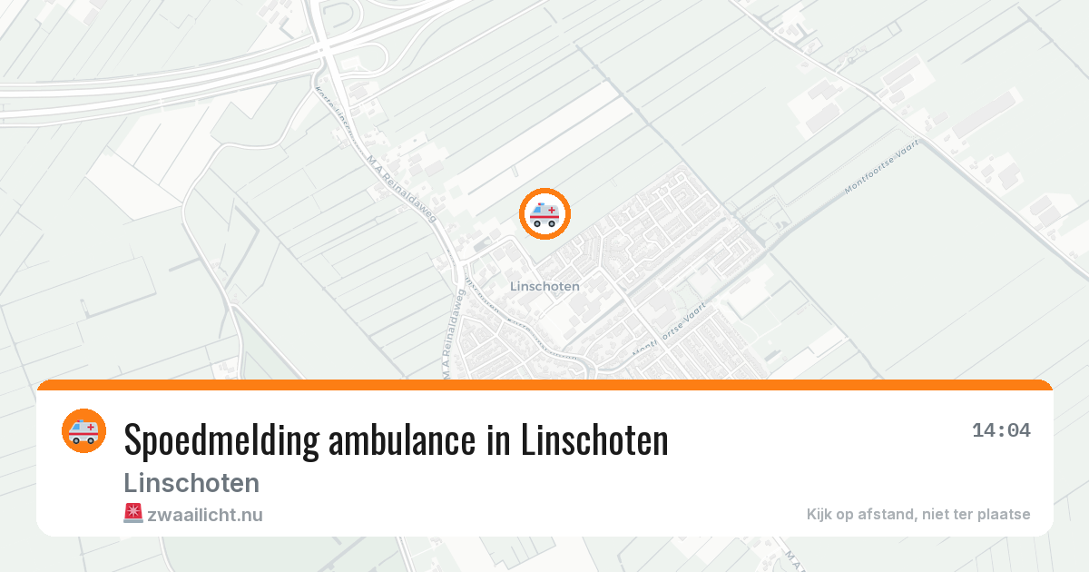 Spoedmelding ambulance in Linschoten — 10 mrt 2026