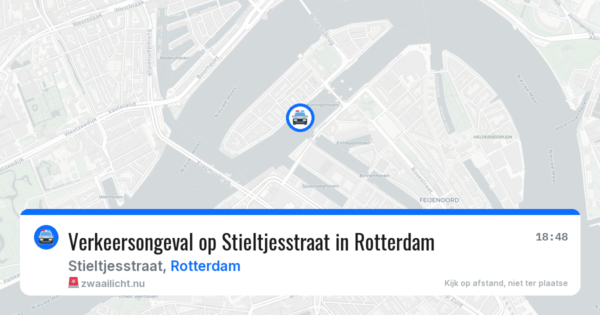 Verkeersongeval op Stieltjesstraat in Rotterdam — 2 apr 2026