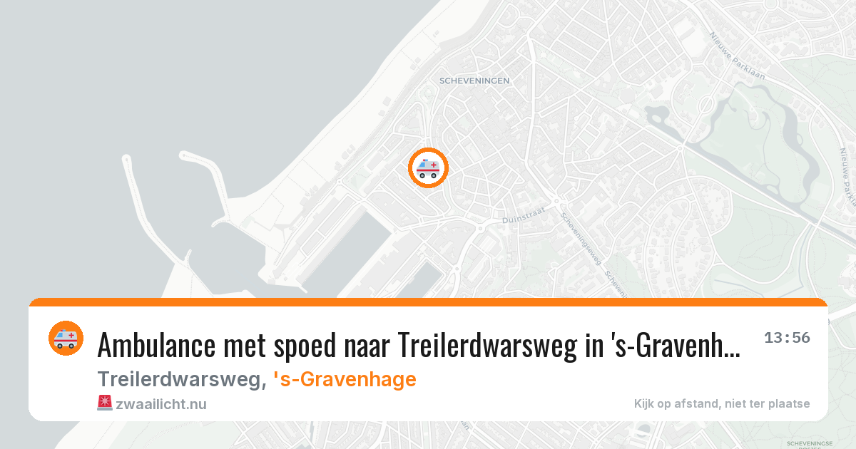 Ambulance met spoed naar Treilerdwarsweg in 's-Gravenhage — 21 jul 2026