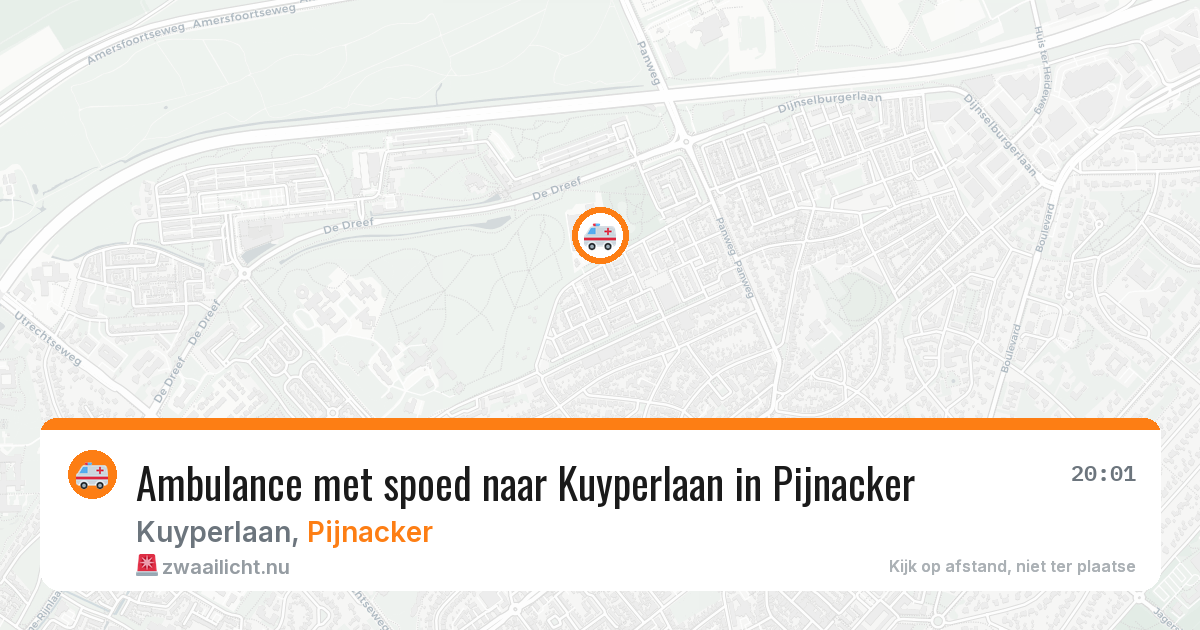 Ambulance met spoed naar Kuyperlaan in Pijnacker — 16 jan 2026