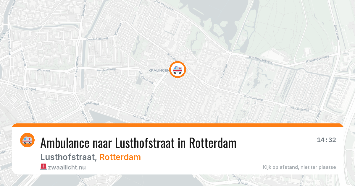 Ambulance naar Lusthofstraat in Rotterdam — 22 jul 2026
