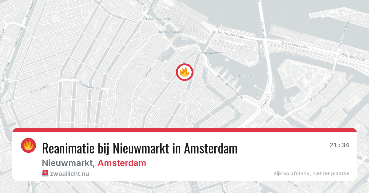Reanimatie bij Nieuwmarkt in Amsterdam — 30 mei 2026