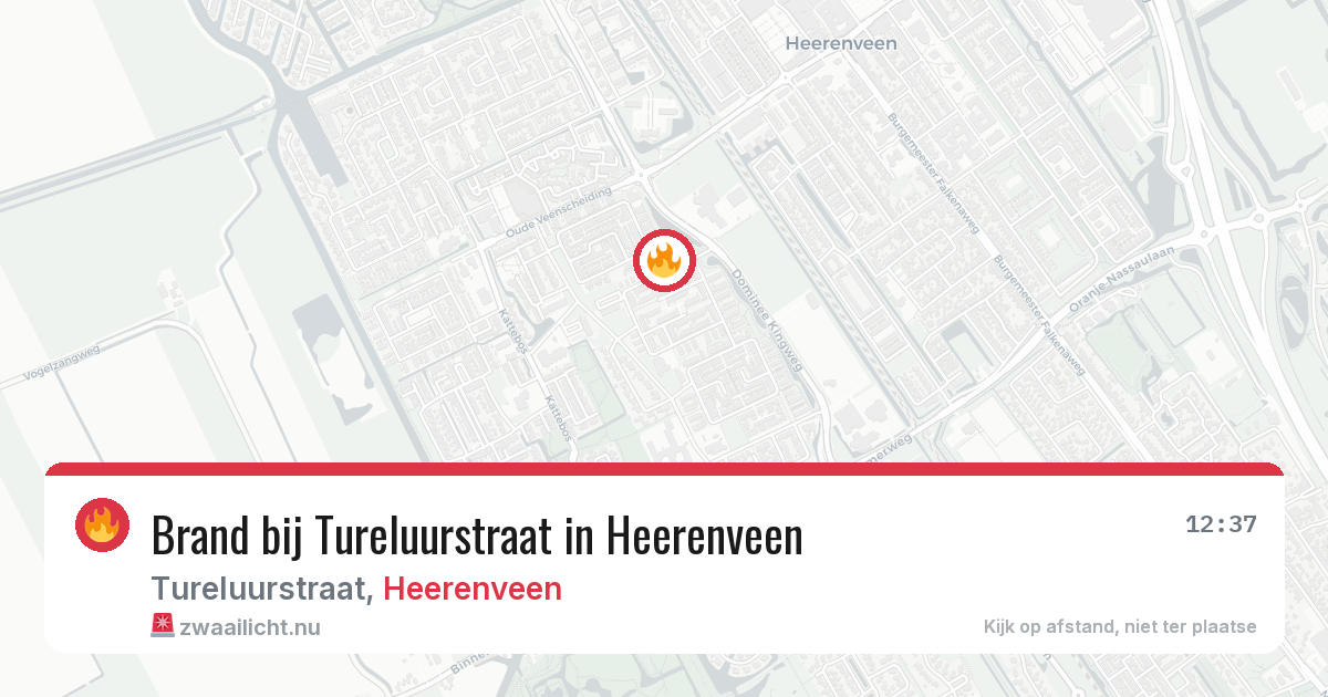 Brand bij Tureluurstraat in Heerenveen — 5 jun 2026
