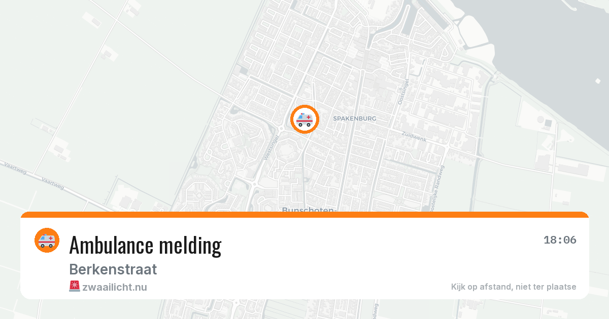 Ambulance melding — 7 jun 2026