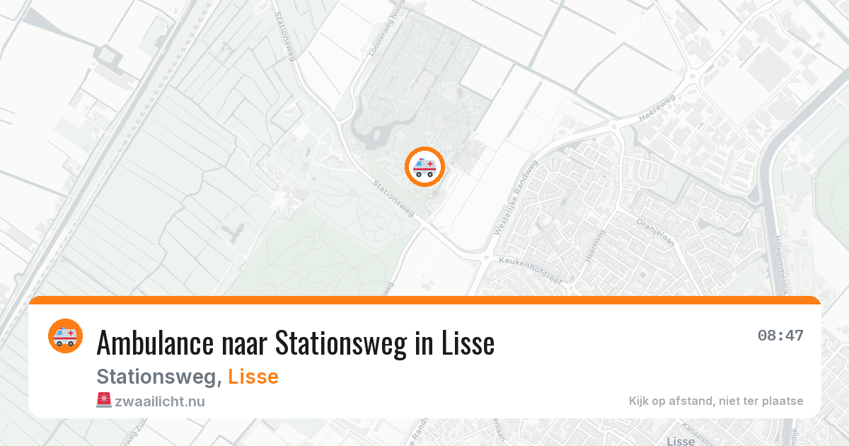 Ambulance naar Stationsweg in Lisse — 13 jul 2026