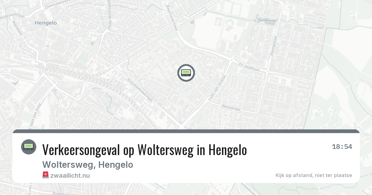 Verkeersongeval op Woltersweg in Hengelo — 21 jul 2026