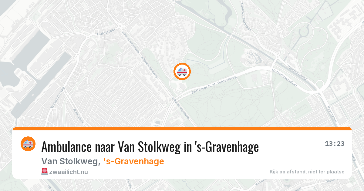 Ambulance naar Van Stolkweg in 's-Gravenhage — 14 jul 2026