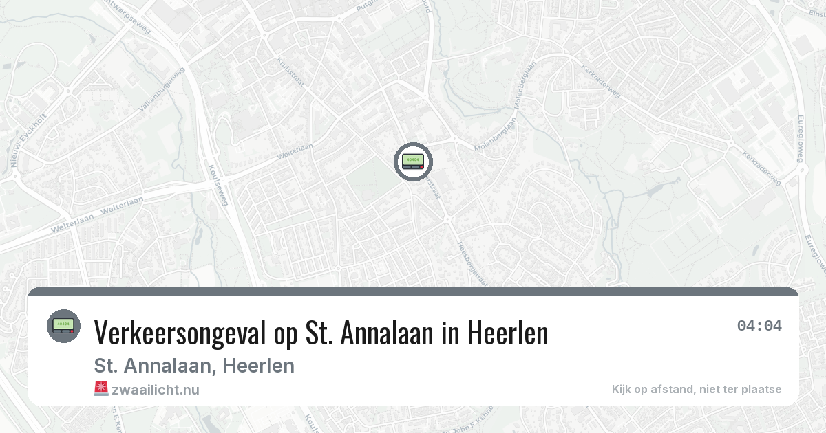 Verkeersongeval op St. Annalaan in Heerlen — 19 jul 2026
