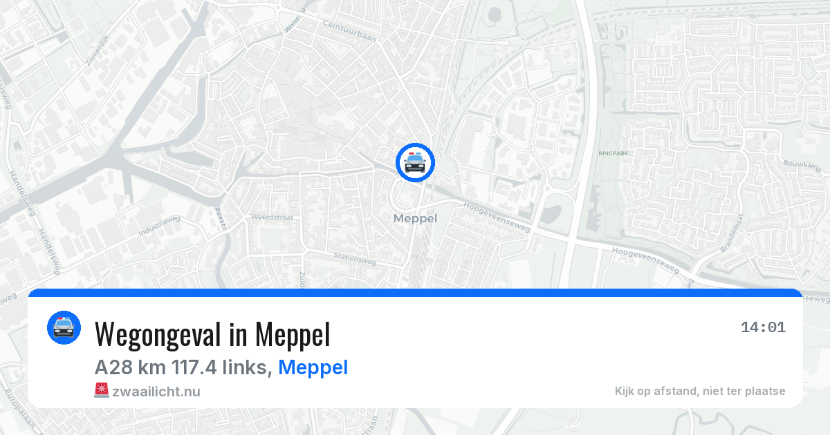 Wegongeval in Meppel — 11 jul 2026