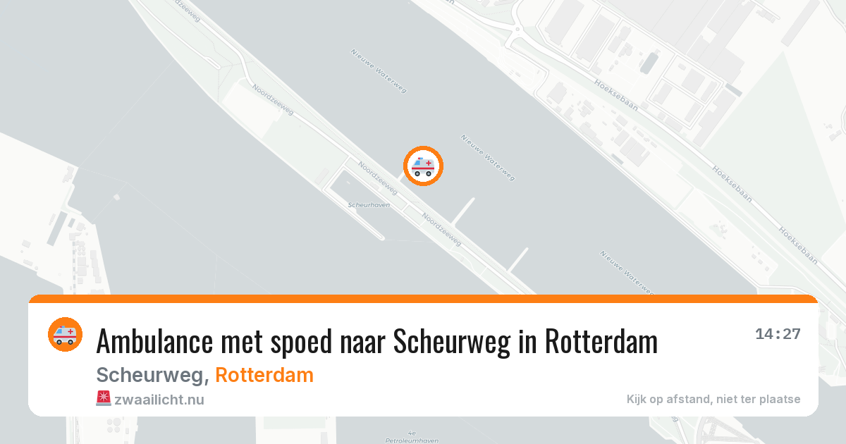 Ambulance met spoed naar Scheurweg in Rotterdam — 18 jul 2026