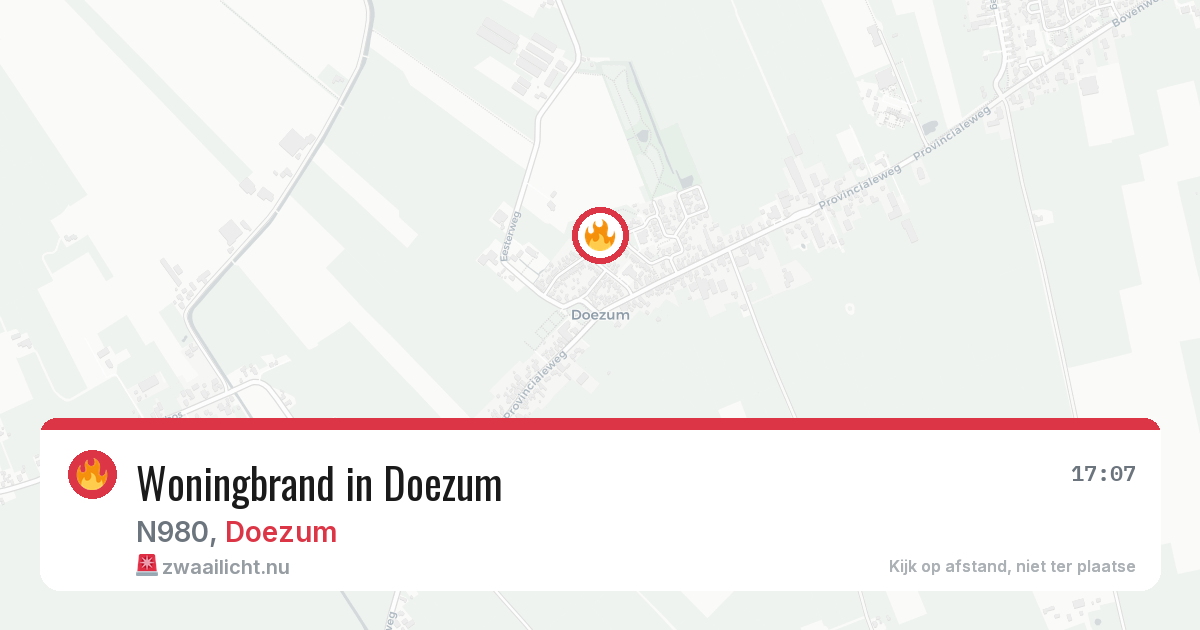 Woningbrand in Doezum — 9 apr 2026