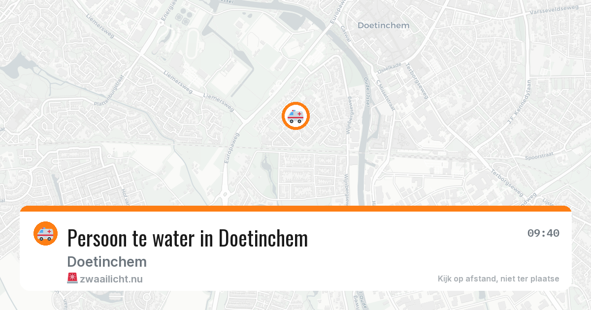 Persoon te water in Doetinchem — 22 mei 2026