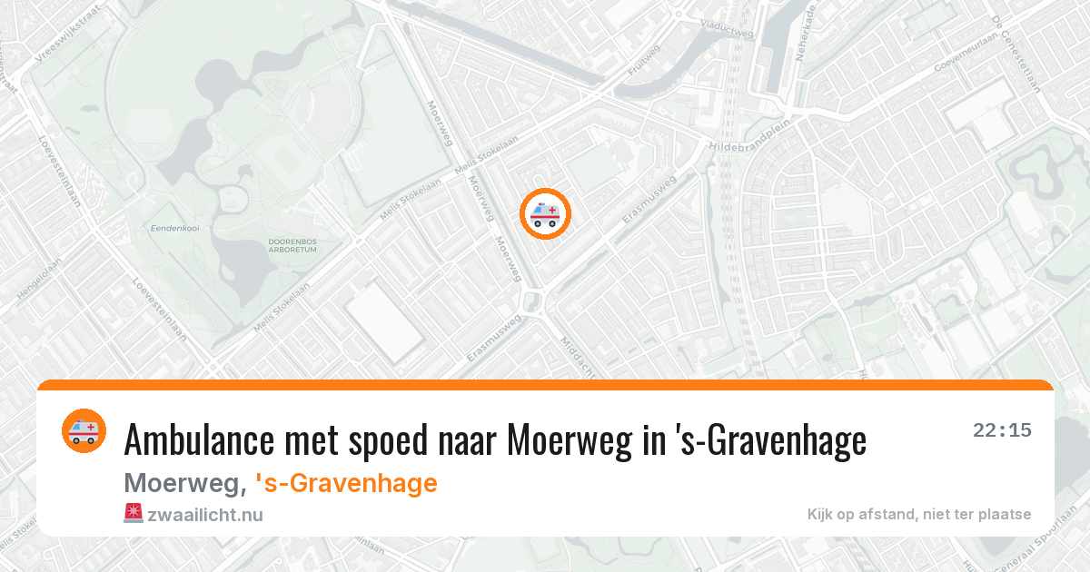 Ambulance met spoed naar Moerweg in 's-Gravenhage — 19 jul 2026