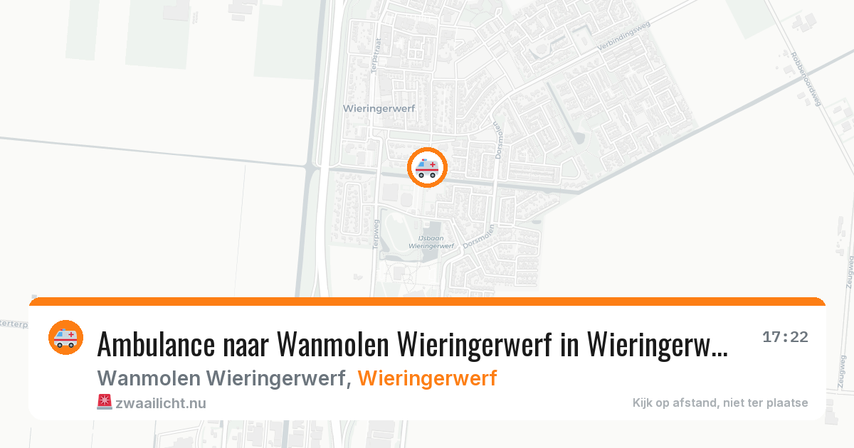 Ambulance naar Wanmolen Wieringerwerf in Wieringerwerf — 19 jul 2026