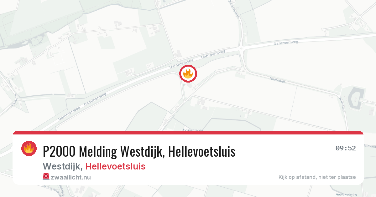 P2000 Melding Westdijk, Hellevoetsluis — 15 mei 2026
