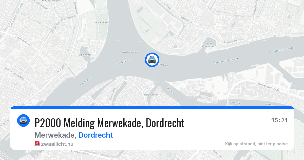 P2000 Melding Merwekade, Dordrecht — 12 mei 2026