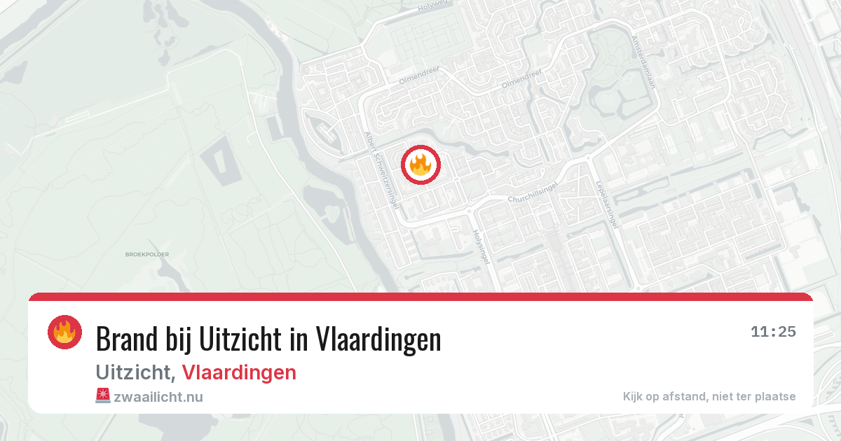 Brand bij Uitzicht in Vlaardingen — 2 jun 2026