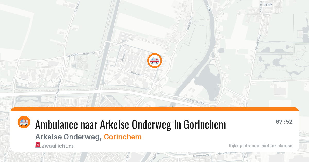 Ambulance naar Arkelse Onderweg in Gorinchem — 20 mrt 2026