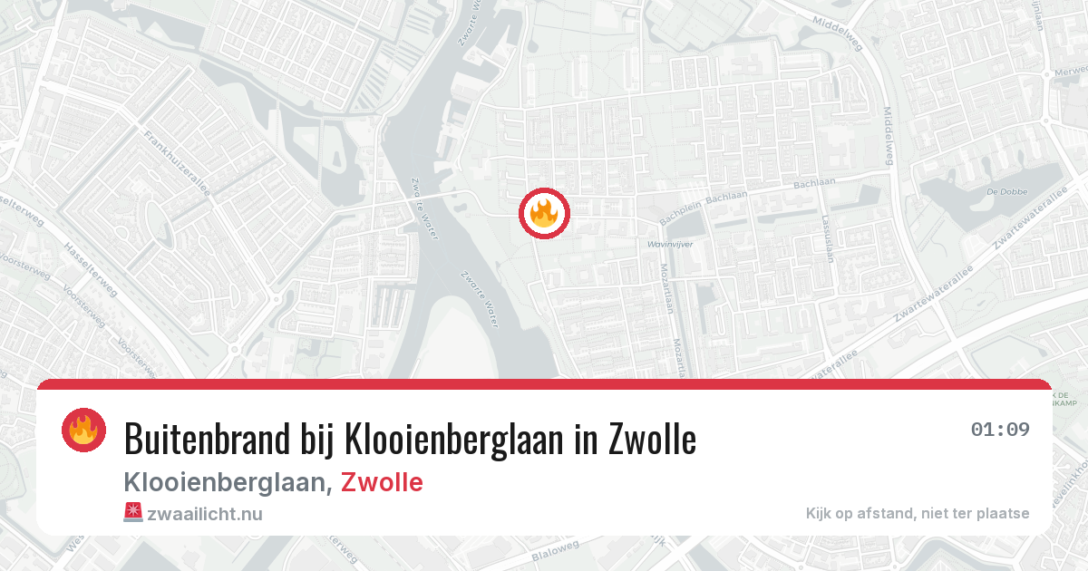 Buitenbrand bij Klooienberglaan in Zwolle — 30 jun 2026
