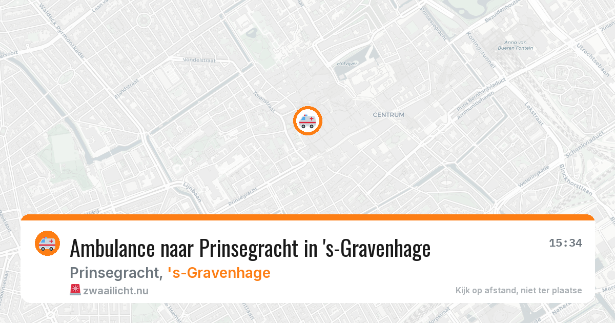 Ambulance naar Prinsegracht in 's-Gravenhage — 29 mei 2026