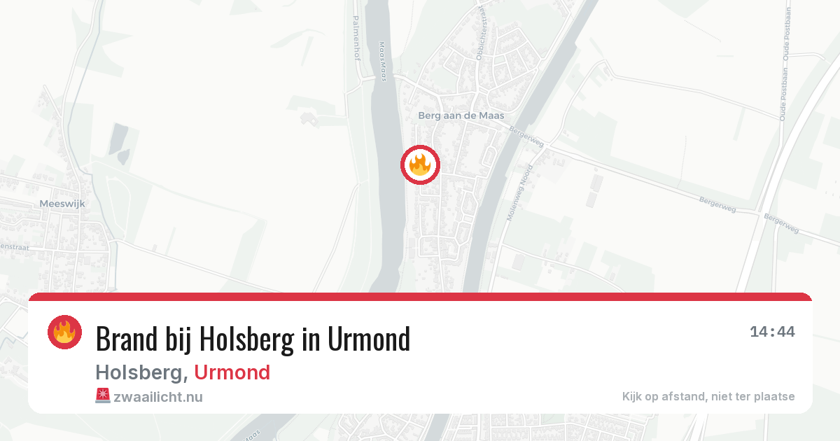 Brand bij Holsberg in Urmond — 11 jul 2026