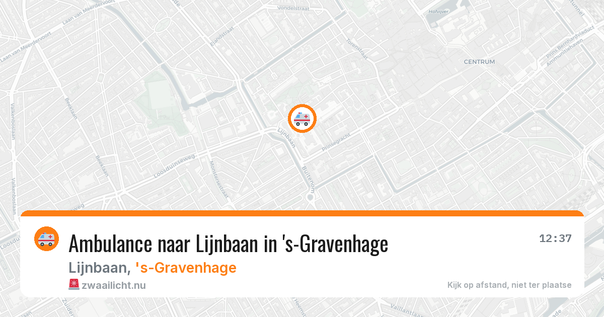 Ambulance naar Lijnbaan in 's-Gravenhage — 29 mei 2026